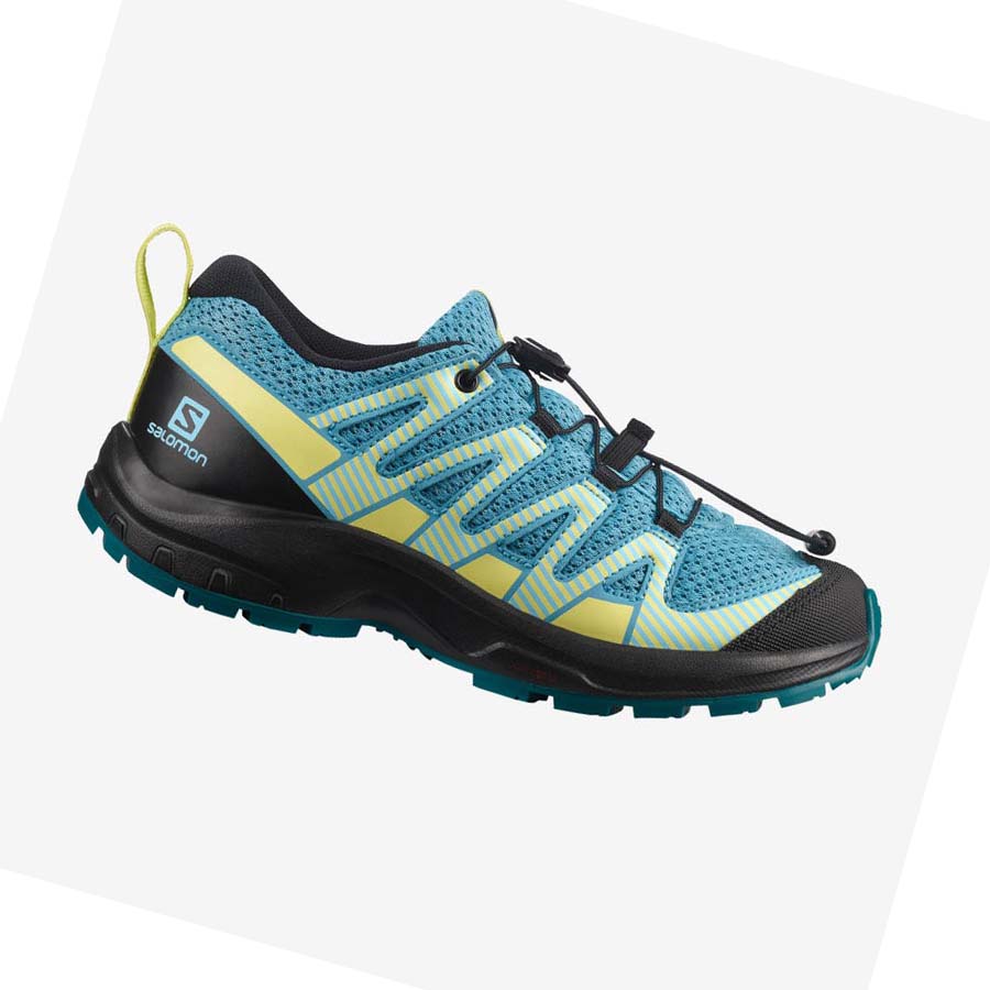 Salomon XA PRO V8 Trail Futócipő Gyerek Kék | HU 3594TCE